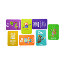 Cargar imagen en el visor de la galería, Tarjetas Fichas Didacticas ABC alfabeto con personajes de Mundo Canticuentos